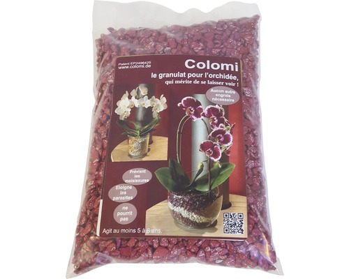Granulat pour orchidées Colomi 1 L rouge-0