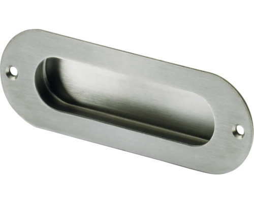 Einlassgriff für Schiebetür, L x H: 120 x 40 mm, Edelstahl gebürstet