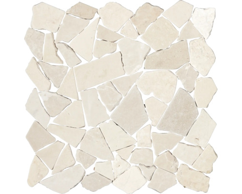 Polygonales Marmor-Natursteinmosaik Biancone 30,5x30,5 cm Polygonales Marmor-Natursteinmosaik Biancone 30,5x30,5 cm