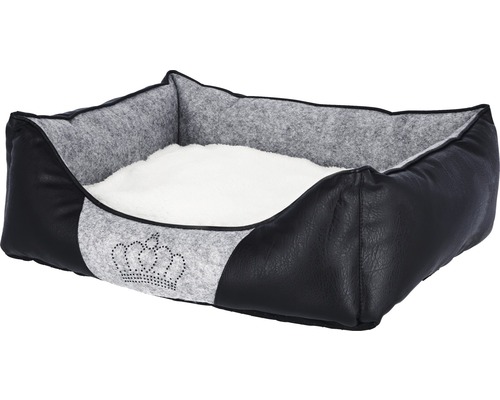 Panier pour chien avec couronne et rembourrage souple