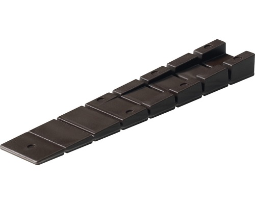 Unterlegkeile, Kunststoff braun 20x100 mm, 50 Stück Gliederband aus Kunststoff