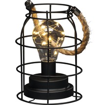 Lampe décorative avec design de cage et ampoule intégrée