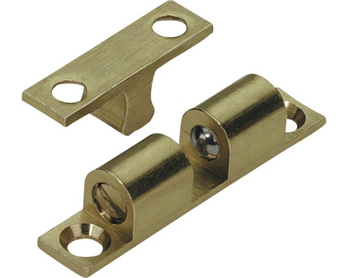 Kugelschnäpper, Messing matt 8x43 mm, Pack à 10 Stück Kugelschnäpper aus Metall