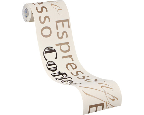 Rolle Papiertapete mit Kaffeemotiv