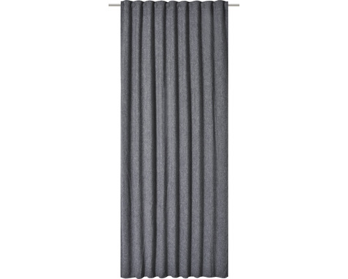 Rideau avec bande pliante Gloom gris foncé 140x255 cm