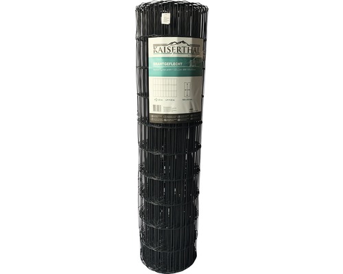 Grille soudée KAISERTHAL 20 m x 102 cm anthracite Rouleau de grillage Kaiserthal, hauteur 1,20 mètre, maille 100 x 50 millimètres