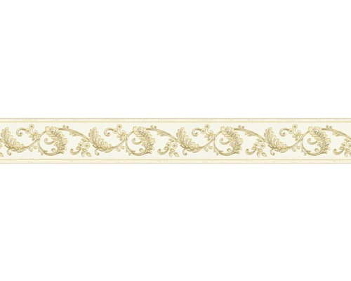 Bordüre 36914-1 Vinyl selbstklebend Ornament creme/gold 5 m x 8 cm