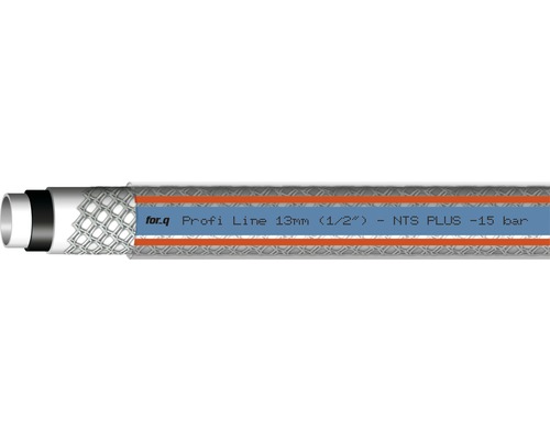 Querschnitt eines Gartenschlauchs, 13 mm Durchmesser, Druck 15 bar