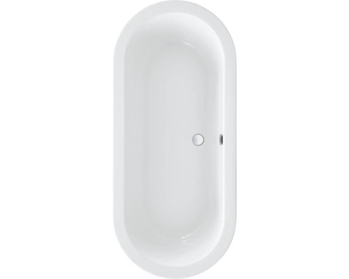 Baignoire ovale en acrylique sanitaire avec garniture d''écoulement