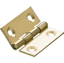 Charnière couleur laiton avec trous de fixation