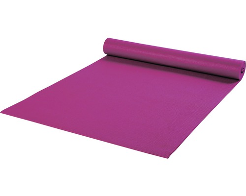 Tapis de fitness tapis de yoga rose vif 60x180 cm 4 mm
