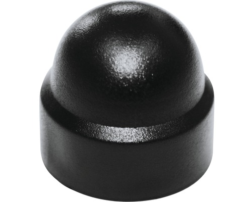 Cache pour vis six pans rond 6 mm noir 50 unités