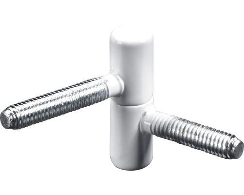 Calibre de perçage, blanc 10x34 mm, 5 pièces Paumelle à souder avec boulon fileté