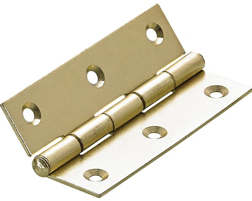 Schmales Scharnier vermessingt 70x35 mm 10 Stück Ein einzelnes Türscharnier