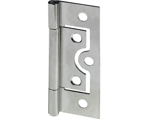 Lamellentürscharnier, vernickelt 50x23 mm, 25 Stück Türband aus Stahl