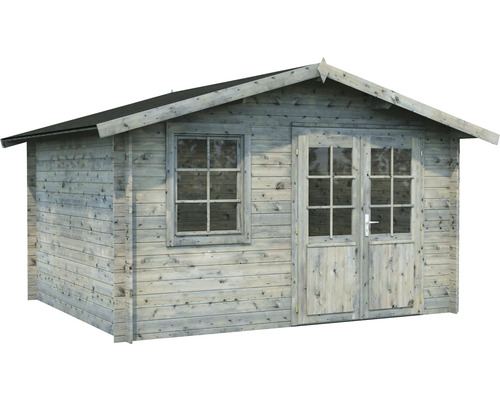 Abri de jardin en bois avec fenêtre et double porte