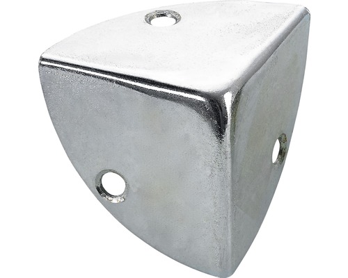 Coin de caisse, galvanisé 28x28x28 mm, 25 pièces Cornière de protection d''angle en métal avec trois trous de fixation