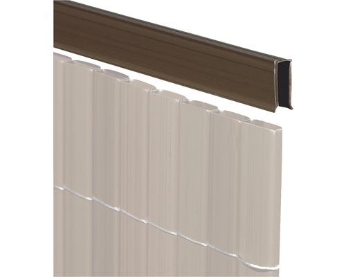 Abdeck-U-Profil PVC 150 cm, nussbaum