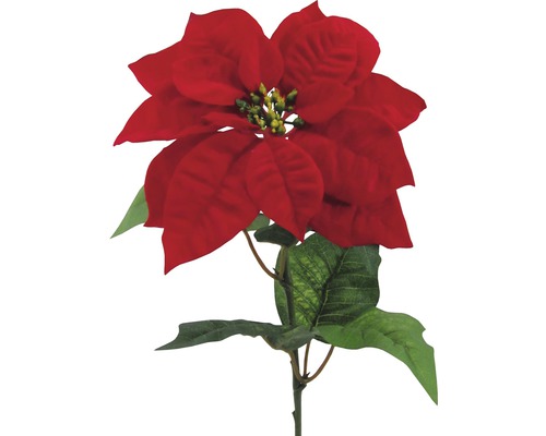 Kunstblume Poinsettie H 70 cm rot