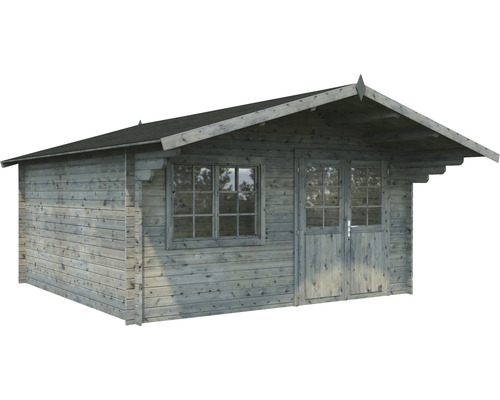 Abri de jardin en bois avec fenêtre et porte double