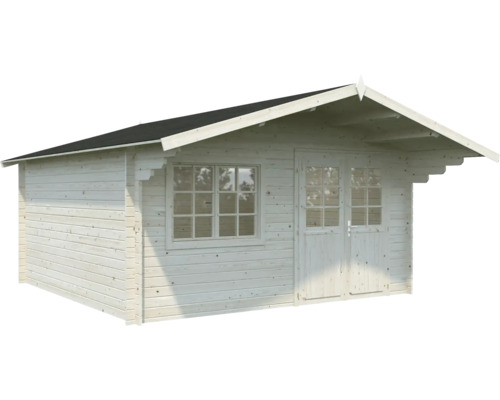 Abri de jardin en bois avec fenêtre et porte double