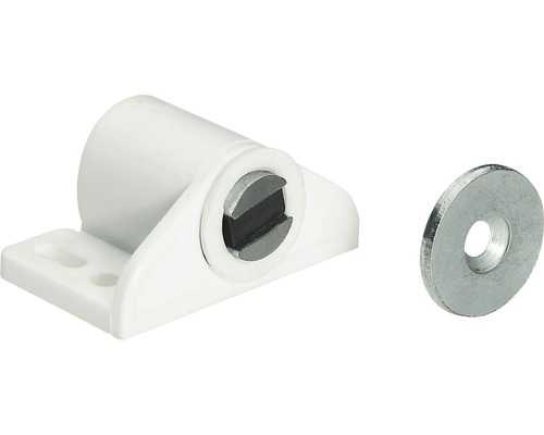Verstellbarer Magnetschnäpper verstellbar, weiss , 5 Stück Türverschluss mit Magnet und Gegenstück