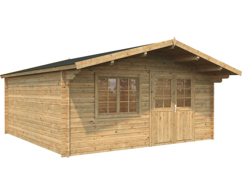 Abri de jardin en bois avec fenêtre et double porte