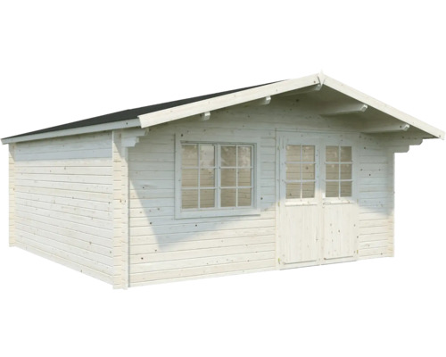 Gartenhaus aus Holz mit Fenster und Doppeltür