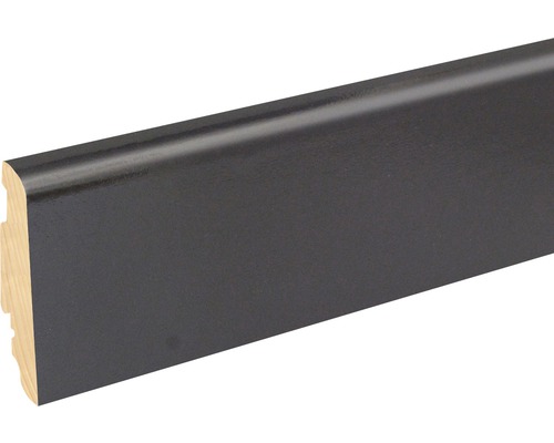 Plinthe SKANDOR noir brillant FOFA829 FU60L 19 x 58 x 2400 mm Plinthe en bois