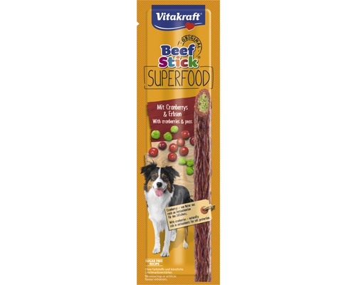 Hundesnack Vitakraft Beef Stick Superfood Erbse und Cranberry