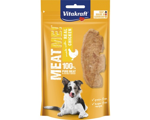 En-cas pour chiens Vitakraft Meat Me au poulet 60 g Vitakraft Meat Me snack pour chien au poulet en emballage