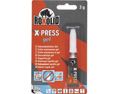 Roxolid X-Press Gel Colle instantanée, 3 grammes