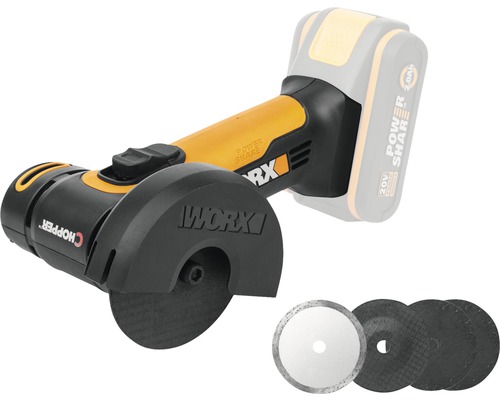 Worx Akku-Mini-Winkelschleifer CHOPPER 20 V 76 mm WX801.9 ohne Akku und Ladegerät