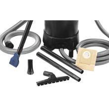 Aspirateur avec accessoires tels que buses, tubes, tuyau et sacs filtrants