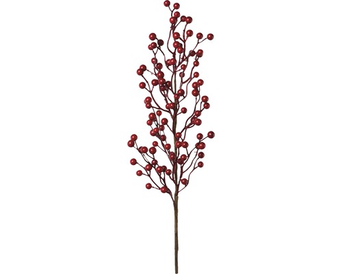 Kunstpflanze Beerenzweig H 71 cm rot