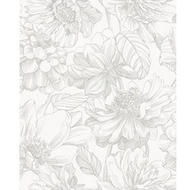 Blumentapete mit Blütenzeichnung