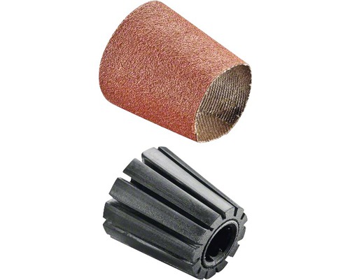 Kit de manchons abrasifs avec manchons abrasifs et corps en caoutchouc