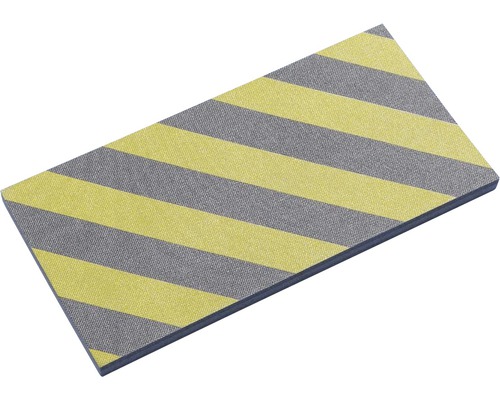 Bloc de ponçage rectangulaire à rayures