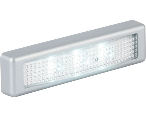 Lampe de chevet LED titane 3 x 0.4 W