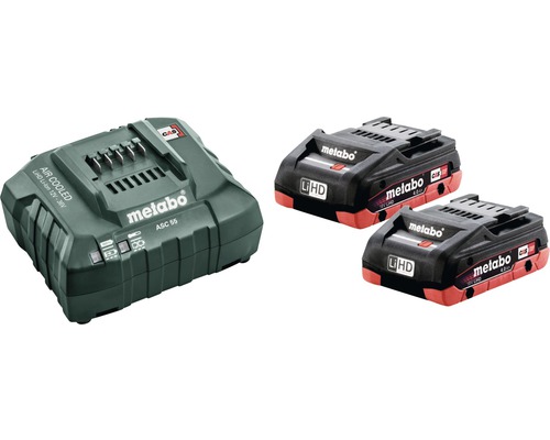 Metabo Akku-Set 18V LiHD (4,0 Ah) Akkus + Ladegerät