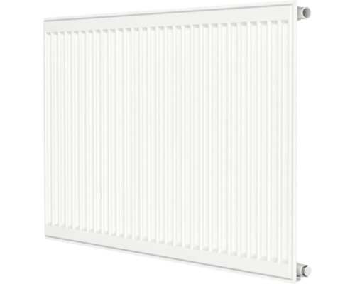 Radiateur à vanne Rotheigner type E (10) 6 connexions (en bas à droite ou latérales) 600 x 600 mm blanc avec languettes de fixation