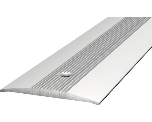 Barre de seuil Prinz aluminium argent perforé 37 x 2700 mm Profilé de transition en aluminium avec rainures et trous de fixation