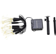 Guirlande lumineuse solaire avec piquet et panneau solaire