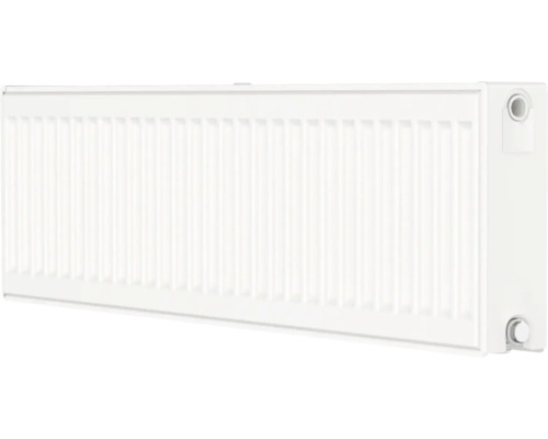 Radiateur à vanne ROTHEIGNER type DK (22) 6 connexions (en bas ou latérales) 300 x 1400 mm blanc sans languettes de fixation