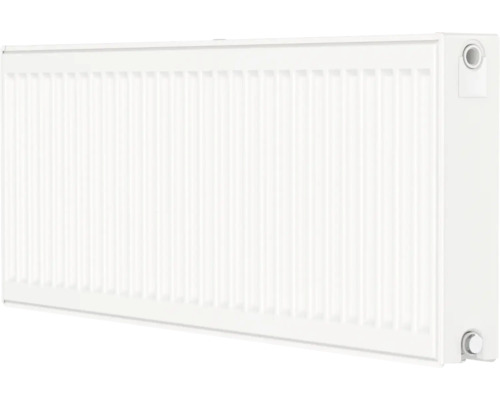 Radiateur à vanne Rotheigner type DK (22) 6 connexions (en bas ou latérales) 400 x 1600 mm blanc sans languettes de fixation