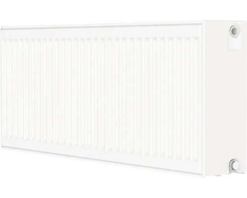 Radiateur à vanne ROTHEIGNER type 3K (33) 6 connexions (en bas ou latérales) 400 x 1000 mm blanc sans languettes de fixation