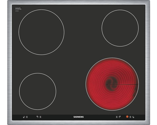 Siemens EA645GE17 Glaskeramikkochfeld mit Rahmen 60 cm 4 Kochzonen herdgesteuert