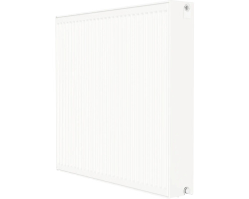 Radiateur à vanne Rotheigner type 3K (33) 6 connexions (en bas ou latérales) 900 x 900 mm blanc sans languettes de fixation