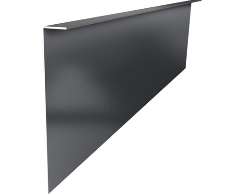 Seitenverblendungsprofil RAL 9007 1900x180x2 mm Trapezblechwinkel für Dacheindeckung