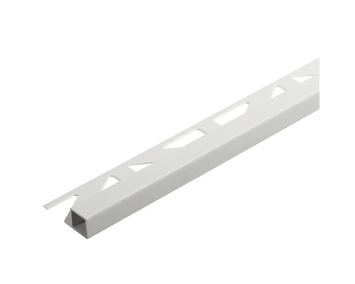 Profilé décoratif Squarline PVC blanc 9 mm 250 cm Profilé de carrelage en plastique